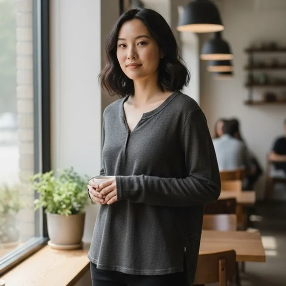 Lord & Taylor Black Knit Sweater - Picture 1 of 5